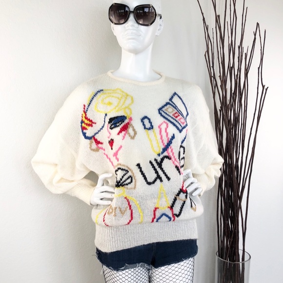 Vintage Sweaters - Nicola Ferri | Vintage Oversized Mohair Sweater